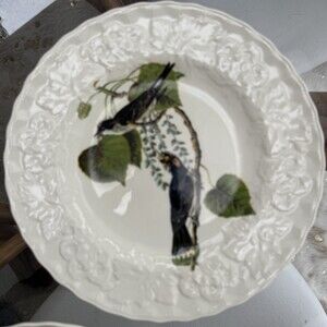 Vintage Alfred Meakin BIRDS OF AMERICA Kingbird  Plate #79 Audobon Society 9”